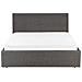 Letto Contenitore Tessuto Orbey 140 X 200 Cm Grigio - Foto miniatura 2