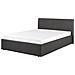 Letto Contenitore Tessuto Orbey 140 X 200 Cm Grigio - Foto miniatura 8