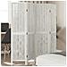 Divisorio Ambienti 4pannelli Bianco Legno Massello Di Paulownia - Foto miniatura 2