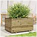 Fioriera Da Giardino 90x60x49,5 Cm In Legno Di Pino Impregnato - Foto miniatura 3