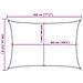 Vela Parasole 160 G /m Rettangolare Blu 3,5x4,5 M In Hdpe - Foto miniatura 2