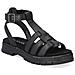 Black Casual Open Sandals Sandali Pelle Scarpe Donna Nero Eu 37, V4255-00 - Foto miniatura 1