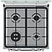 Cucina Elettrica HS67G2PMX 4 Fuochi a Gas Forno Elettrico Multifunzione Termoventilato Classe A+ 60 cm Colore Inox - Foto miniatura 6