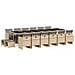 Set Pranzo Da Giardino 17 Pz Con Cuscini Beige Misto Polyrattan - Foto miniatura 2