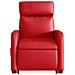 Poltrona Alzapersona Reclinabile Rosso In Similpelle - Foto miniatura 7