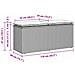Panca da Giardino con Cuscino Beige 110x40x44 cm in Polyrattan - Foto miniatura 8