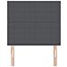 Testiera  Design Semplice Grigio Scuro 90 cm in Tessuto Corduroy - Foto miniatura 4