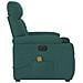 Poltrona Massaggiante Reclinabile Elettrica Verde Scuro Tessuto - Foto miniatura 6