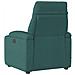 Poltrona Massaggiante Reclinabile Elettrica Verde Scuro Tessuto - Foto miniatura 7