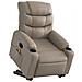 Poltrona Alzapersone Massaggi Reclinabile Cappuccino Similpelle - Foto miniatura 3