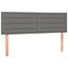 Giroletto a Molle con Materasso Grigio Scuro 140x200cm Tessuto - Foto miniatura 6
