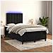 Letto a Molle con Materasso e LED Nero 120x190 cm in Velluto - Foto miniatura 5