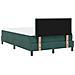 Letto Box Spring con Materasso & LED Verde Scuro 120x200 cm Velluto - Foto miniatura 8