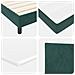 Letto Box Spring con Materasso & LED Verde Scuro 120x200 cm Velluto - Foto miniatura 9