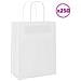 Sacchetti di Carta 250 pz con Manici Bianchi 21x11x28 cm - Foto miniatura 1