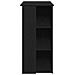 Tavolo da Bar con Ripiano - Rovere Nero, 102x50x103.5 cm, Realizzato in Legno Ingegnerizzato - Foto miniatura 7