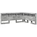 Testata contenitore Grigio cemento 140 cm Legno multistrato - Foto miniatura 1