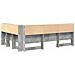 Testata contenitore Grigio cemento 140 cm Legno multistrato - Foto miniatura 7