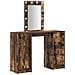 Toeletta con Luci LED Rovere Affumicato 102x33x135 cm - Foto miniatura 1
