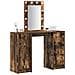 Toeletta con Luci LED Rovere Affumicato 102x33x135 cm - Foto miniatura 3