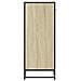 Scarpiera Rovere Sonoma 75x38x97,5 cm Legno Multistrato Metallo - Foto miniatura 5