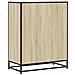 Scarpiera Rovere Sonoma 75x38x97,5 cm Legno Multistrato Metallo - Foto miniatura 6