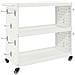 Carrello per Attrezzi con lo scaffale Bianco 75 x 35 x 73 cm - Foto miniatura 7