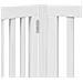 Cancello Cani Porta Pieghevole Bianco 12 Pannelli 960 cm Pioppo - Foto miniatura 8