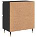 Sideboards 2 pcs Rovere nero 120 x 35 x 70 cm Legno multistrato - Foto miniatura 9