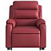 Poltrona Alzapersona Reclinabile Rosso Vino in Similpelle - Foto miniatura 9