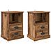 Armadio da Notte 2 pcs Legno vecchio 43 x 36 x 60 cm - Foto miniatura 1