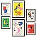 Set Di 6 Stampe Collezione D'arte Miró Di Poster Con Estetica Collage Per La Decorazione D'interni A3 & A4 Senza Cornice - Foto miniatura 1