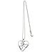 Collana Lunga In Catena Fine E Ciondolo Miss Heart In Argento Placcato - Foto miniatura 1