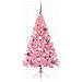 Albero di Natale artificiale con luci integrate Rosa 150 cm PVC - Foto miniatura 5
