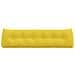 Cuscino per Schiena Giallo Chiaro 180 x 24 x 50 cm Tessuto - Foto miniatura 6