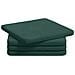 Cuscini per Seduta 4 pcs Verde Scuro 40 x 40 x 3 cm Velluto - Foto miniatura 1