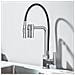 Rubinetto per lavello da cucina, Blackswan, tipo M373, modello cromato, con uscita acqua purificata e doccia mobile a 2 modalità, misura 49 cm - Foto miniatura 3