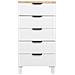 Cassettiera In Legno Bianco 45x35x90 - Foto miniatura 3
