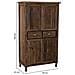 Armadio In Legno 4 Ante E 2 Cassetti 90x45x160h Cm - Foto miniatura 3