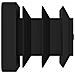 Tappi terminali 12 pcs Nero 15 x 15 x 15 mm PP - Foto miniatura 4
