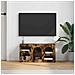 Mobile TV Rovere fumé 80 x 35 x 40 cm Legno multistrato - Foto miniatura 4