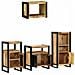 Set di mobili per il bagno 4 pcs Legno di mango massello - Foto miniatura 3