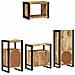 Set di mobili per il bagno 4 pcs Legno di mango massello - Foto miniatura 9