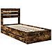 Struttura del letto con cassetto Rovere fumé 90 x 190 cm - Foto miniatura 4