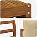 Set di divani da esterno con cuscino 9 pcs Naturale e Beige - Foto miniatura 6