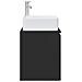 Mobile Lavabo da Parete Nero 53 x 35 x 63 cm - Foto miniatura 3
