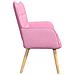 Sofa a Due Posti Rosa 115 x 61 x 87 cm Tessuto - Foto miniatura 5