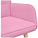 Sofa a Due Posti Rosa 115 x 61 x 87 cm Tessuto - Foto miniatura 7