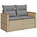 Set di divani 5 pz Beige e Grigio Chiaro - Foto miniatura 8
