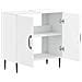 Armadio per Lavabo da Bagno HAARLEM Bianco 59,5 x 31,5 x 59 cm - Foto miniatura 3